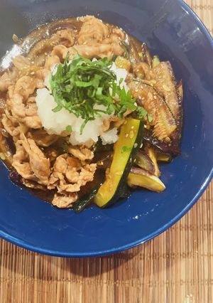 なすとズッキーニのさっぱり♡豚照り-レシピのメイン写真