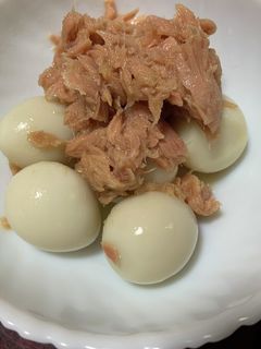 筋肉増強☆うずらの卵にツナが最強説-レシピのメイン写真