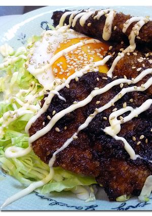 一口トンカツで♪ロコ・モコ♪-レシピのメイン写真