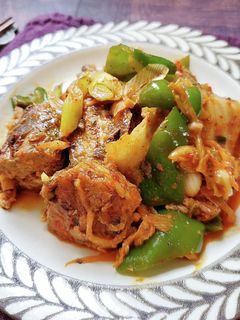 さば缶とたっぷり野菜のキムチ炒め-レシピのメイン写真