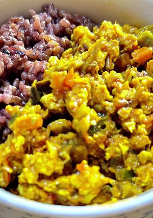 ヴィーガン　豆腐キーマカレー　-レシピのメイン写真