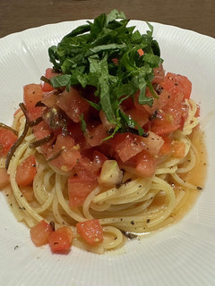 夏に トマトの【和風冷製パスタ】-レシピのメイン写真