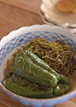 丸ごとピーマンと切り昆布の煮物-レシピのメイン写真