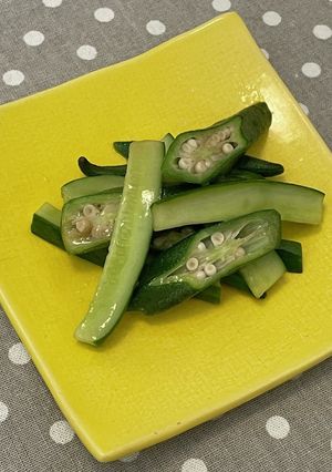 オクラとキュウリのナムル-レシピのメイン写真