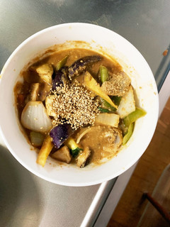 根菜茄子簡単きな粉甘酢照焼味温野菜サラダ-レシピのメイン写真