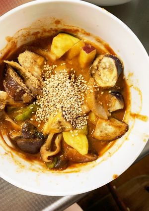 根菜茄子簡単トマトオイポン味温野菜サラダ-レシピのメイン写真