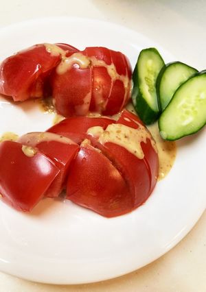 トマトのゴマドレときゅうりの浅漬け付き-レシピのメイン写真