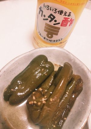 かんたん酢丸ごとピーマン甘酢漬け-レシピのメイン写真