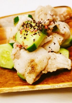 簡単!元気に豚肉きゅうりの梅風味-レシピのメイン写真