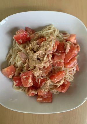 ツナとトマトのさっぱりそうめん-レシピのメイン写真
