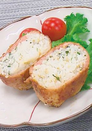 【福島学院短大】ヘルシー肉巻きおにぎり-レシピのメイン写真