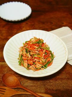 ささみとピーマンとにんじんのサラダ-レシピのメイン写真