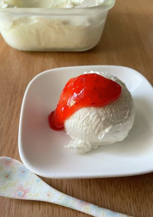 材料3つ！卵なし！ヨーグルトアイス-レシピのメイン写真