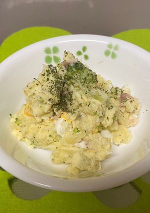 ベーコン・ブロッコリー入りポテトサラダ♫-レシピのメイン写真