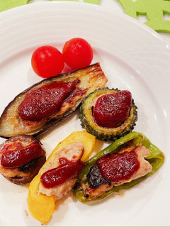 いろいろ野菜の肉詰め-レシピのメイン写真