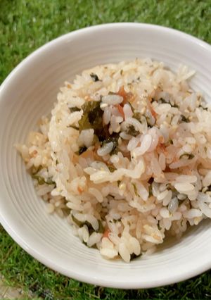 梅とわかめの炊き込みご飯-レシピのメイン写真