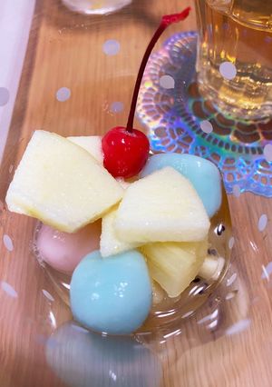 ゆめかわ　白玉フルーツポンチ-レシピのメイン写真