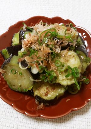 レンジで簡単！茄子のおかか和え-レシピのメイン写真