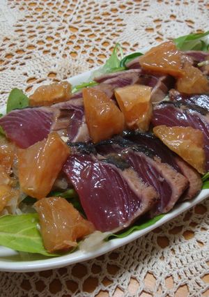 鰹のたたき グレープフルーツソース-レシピのメイン写真