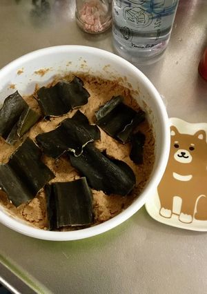 糠床の床分け（こむぎちゃんと一緒）-レシピのメイン写真