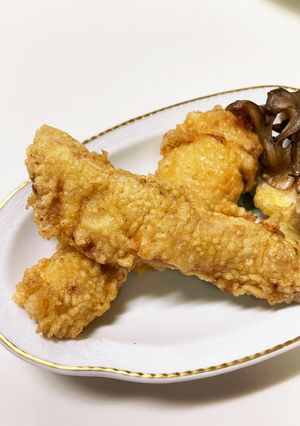 鶏胸肉の天ぷら　天つゆ付-レシピのメイン写真