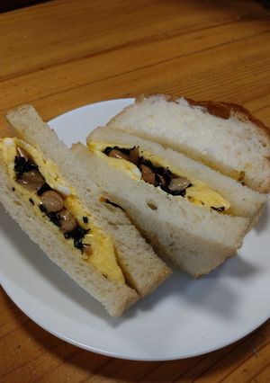 豆ひじきサンド-レシピのメイン写真