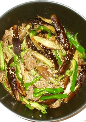 なす茗荷味噌炒め♪血流改善に簡単漢方薬膳-レシピのメイン写真
