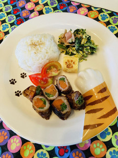 にんじんいんげん豚肉●定番のにんげん巻き-レシピのメイン写真