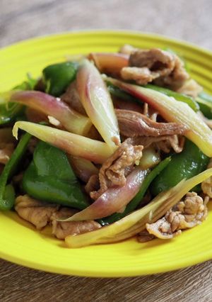 みょうがとピーマンと豚肉のサッパリ炒め-レシピのメイン写真