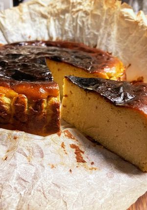 超簡単♡マンゴーバスクチーズケーキ-レシピのメイン写真