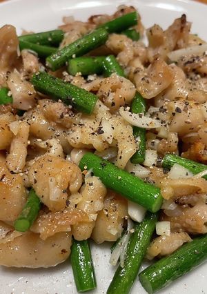 鶏皮にんにく炒め-レシピのメイン写真