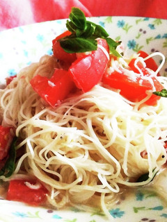 5分で♡トマトとシラスの冷製素麺-レシピのメイン写真