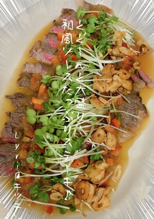 ☆大皿盛り！和風ソースたっぷりステーキ☆-レシピのメイン写真
