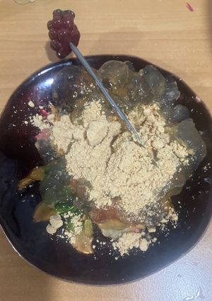 オガタ家　夜食　片栗粉でわらひ餅-レシピのメイン写真