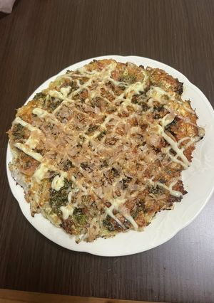 オートミールお好み焼き風(卵なし)-レシピのメイン写真