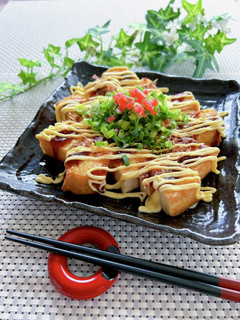 簡単・節約!厚揚げのたこ焼き風-レシピのメイン写真