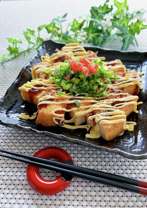 簡単・節約！厚揚げのたこ焼き風-レシピのメイン写真