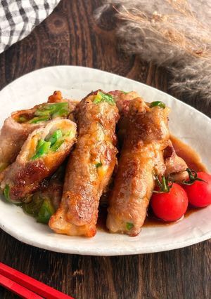 お弁当にも◎豚肉のピーマンチーズ巻き照り焼き-レシピのメイン写真