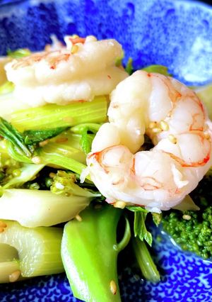 エビとブロッコリーとセロリの和え物-レシピのメイン写真