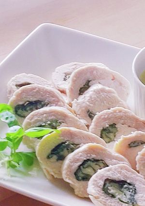 レンジ4分★大葉チーズチキンロール★節約-レシピのメイン写真