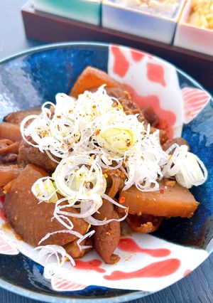 名古屋の味♪臭み0！豚モツで作るどて煮-レシピのメイン写真
