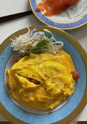 半熟オムライス-レシピのメイン写真