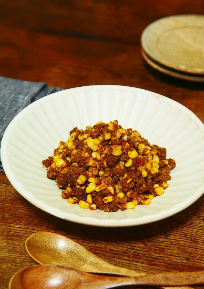 とうもろこしとひき肉のスパイシー炒め-レシピのメイン写真