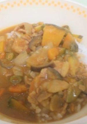 夏野菜のカレー　♪大和市学校給食-レシピのメイン写真