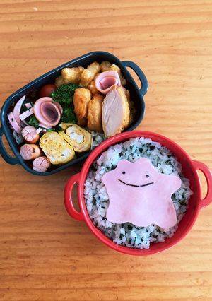 ポケモン♡メタモン　キャラ弁-レシピのメイン写真