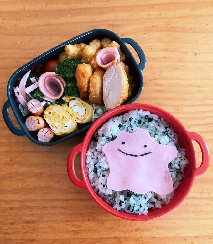 ポケモン♡メタモン　キャラ弁-レシピのメイン写真