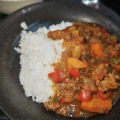 รูปของ STAUBで無水野菜カレー