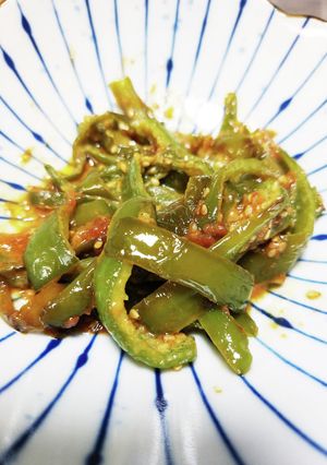 ピーマンの辛みそ炒め-レシピのメイン写真