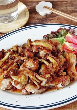 ☆簡単☆きのこと玉ねぎの和風ソースチキン-レシピのメイン写真