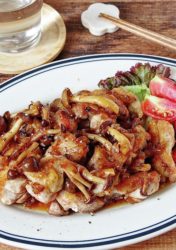 ☆簡単☆きのこと玉ねぎの和風ソースチキン-レシピのメイン写真